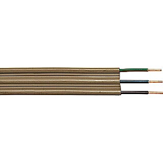 Plosnati kabel (Broj parica: 3, 10 m, Bež boje)