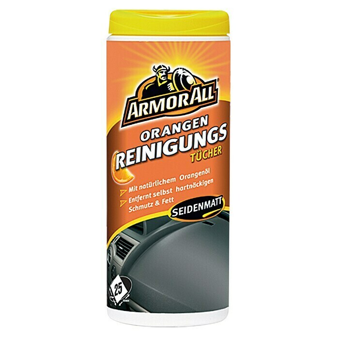 ArmorAll Reinigungstücher (25 Stk., Orangenduft)