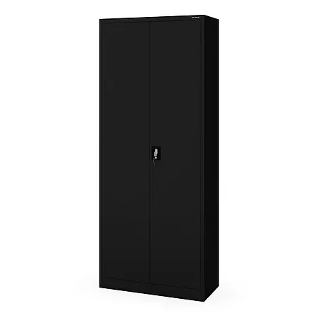 Jan Nowak Haushaltsschrank DAWID H2200, abschließbar, 90x220x45 cm, Schwarz