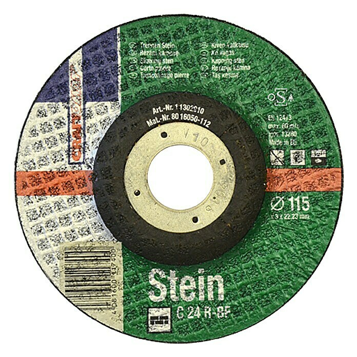 Craftomat Disco de corte C 24R-BF (Específico para: Materiales de obra, 115 mm, Espesor disco: 3 mm, 1 ud.)