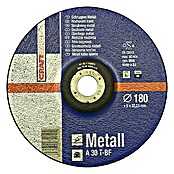 Craftomat Disco de desbaste A 30T-BF (Metal, Diámetro disco: 180 mm, Espesor disco: 6 mm)