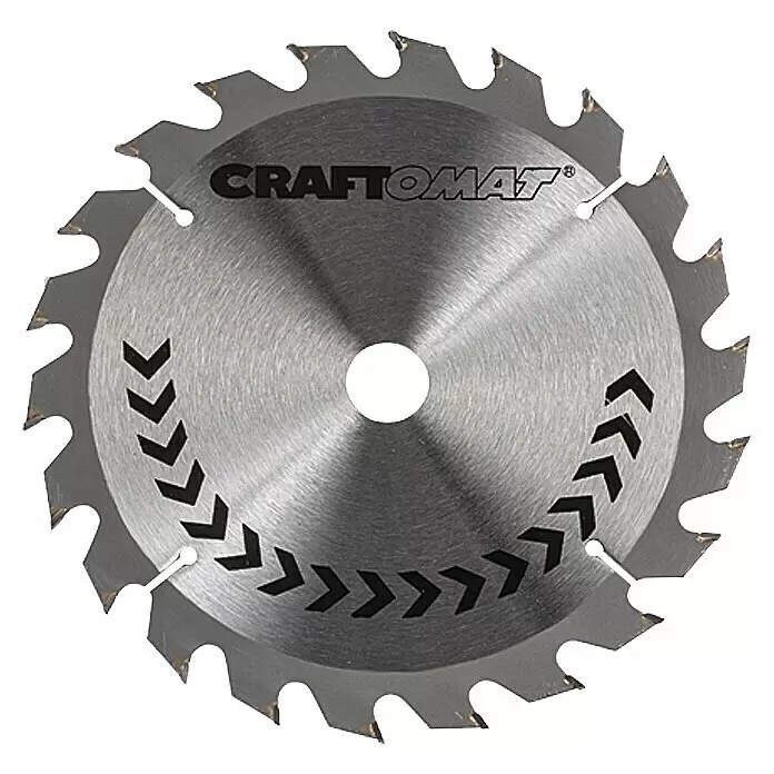 Craftomat Kreissägeblatt HM - 180 mm, Bohrung: 16 mm - 20 mm, Anzahl Zähne: 22 Stk.