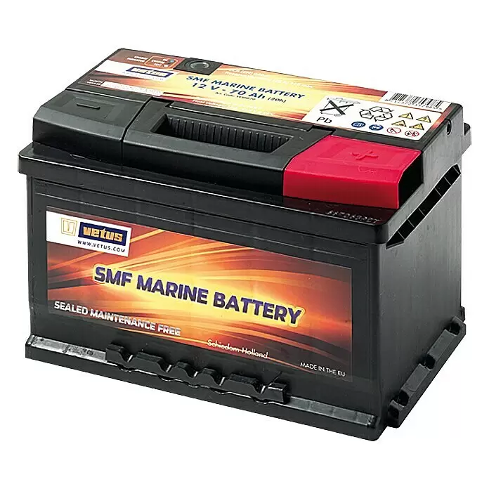 Vetus Bootsbatterie SMF - 70 Ah, 12 V