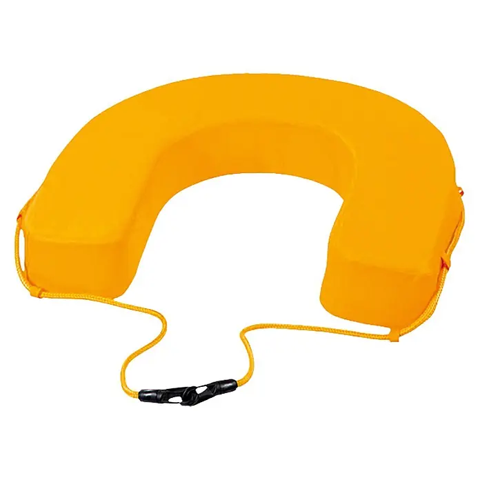 Rettungsring - Form: Hufeisen, Gelb - Diagonale Ansicht