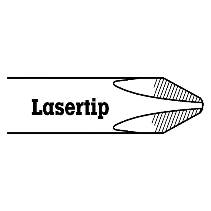 Wera Kraftform Plus Schraubendreher 355 - PZ 3, 150 mm - Abbildung eines Laser-Tip-Schraubendrehers.