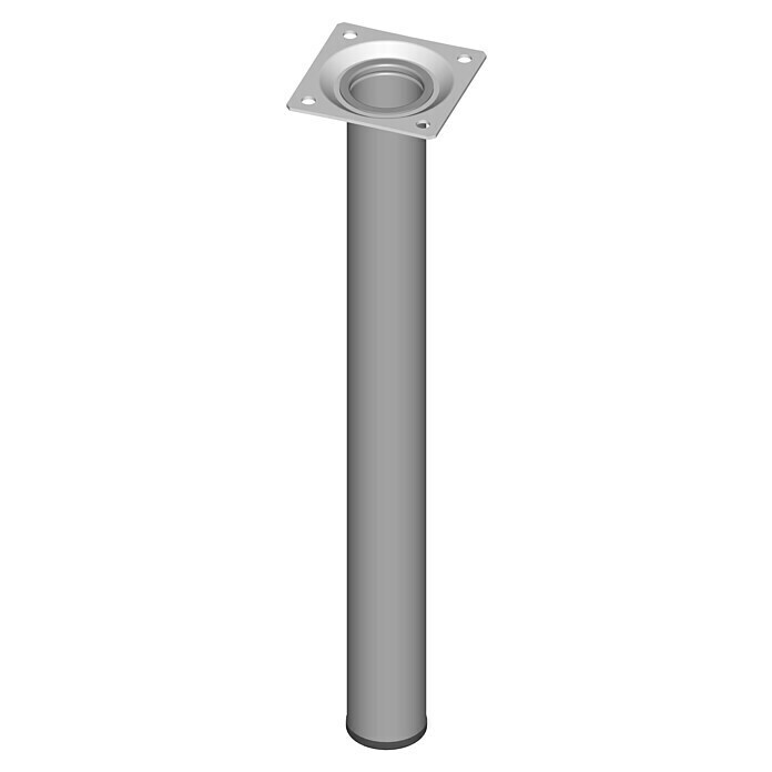 Element System Möbelfuß (Ø x L: 30 x 300 mm, Traglast: 50 kg, Weiß/Aluminium)
