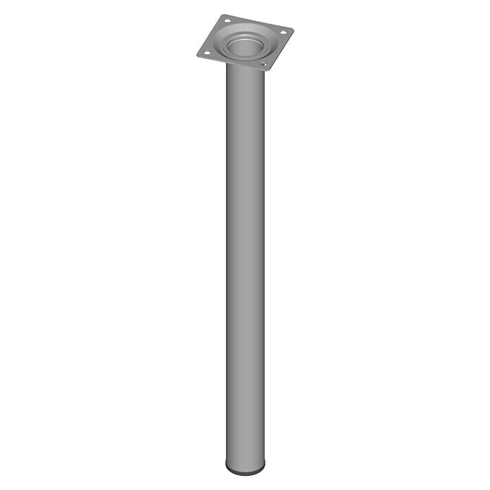 Element System Möbelfuß (Ø x L: 30 x 500 mm, Traglast: 50 kg, Weiß/Aluminium)