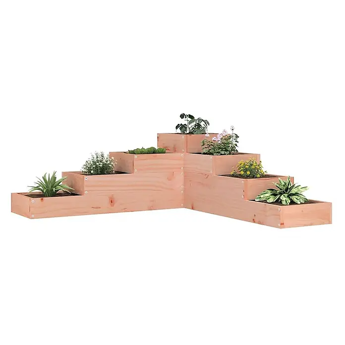 vidaXL Garten Pflanzgefäß 4 stufig 106x104,5x36 cm Massivholz Douglasie - 