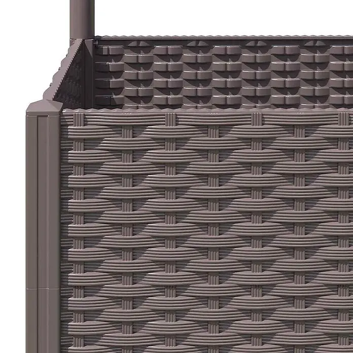 vidaXL Garten Pflanzgefäß mit Spalier Braun 120 x 40 x 136 cm PP - 