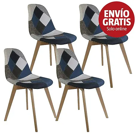Home Deco Factory  Silla Patchwork