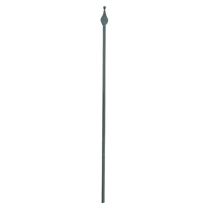 Geländerstab - Mit Spitze, Länge: 1.000 mm - Gartenspeer aus Metall mit dekorativer Spitze für den Außenbereich. Ideal als Rankhilfe oder zur Dekoration im Garten.