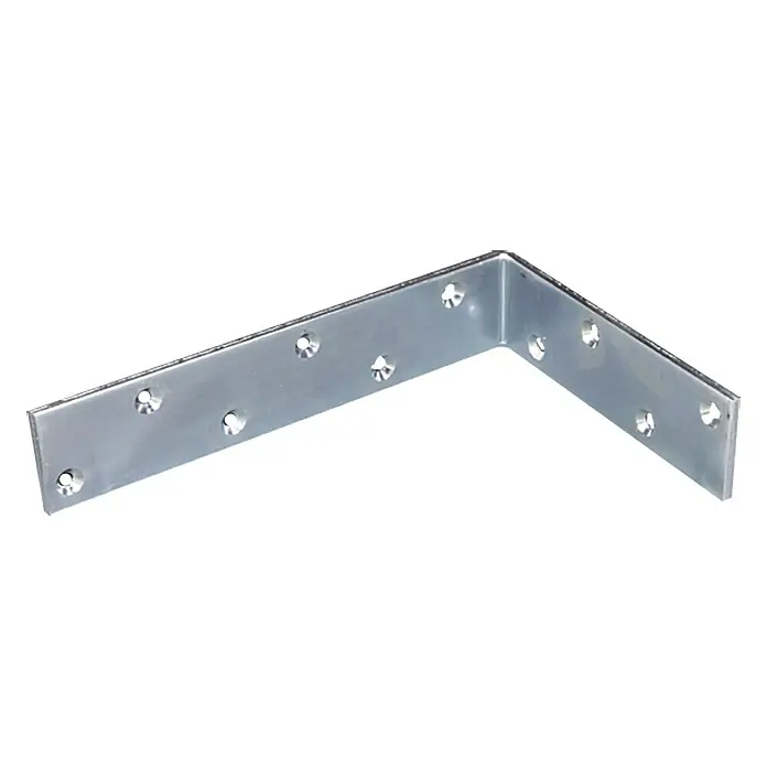 Stabilit Escuadra para vigas - 240 x 160 x 50 mm, Acero, Plateado - Escuadra de metal con agujeros para un fácil montaje, perfecta para crear juntas de esquina y estructuras sólidas.