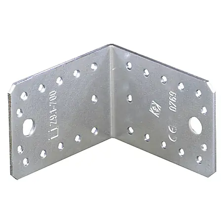 Set Di Connettori Ad Angolo Per Parete Fabbricati In Acciaio Colore Verde Vida Xl