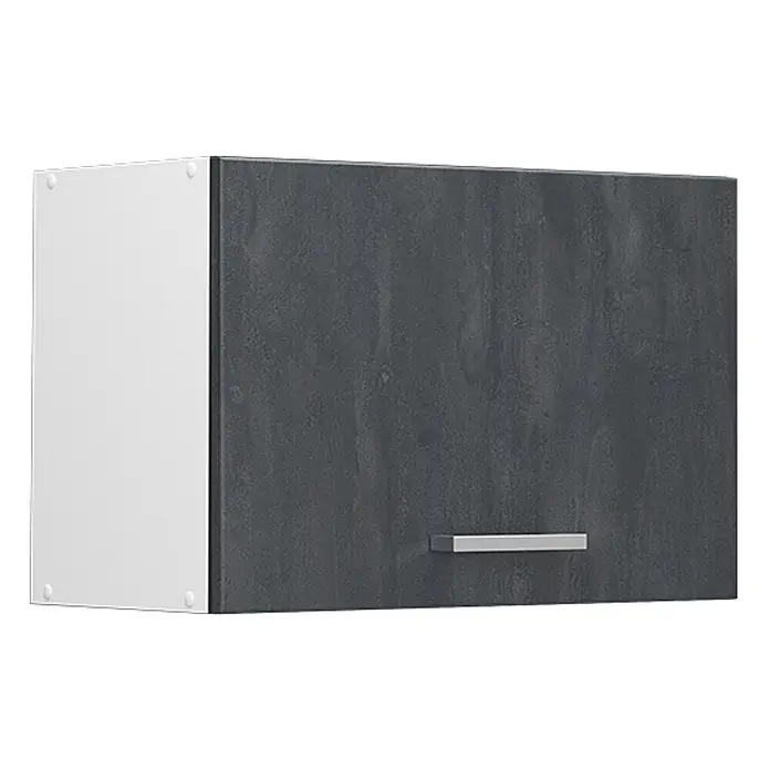 Küchenfront R-Line 59.6 cm Schwarz Beton Art.-Nr. 42821 - 