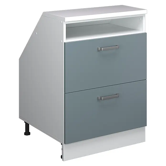 Küchenschrank für Dachschrägen R-Line 60 cm Blau-Grau Art.-Nr. 60036 - 