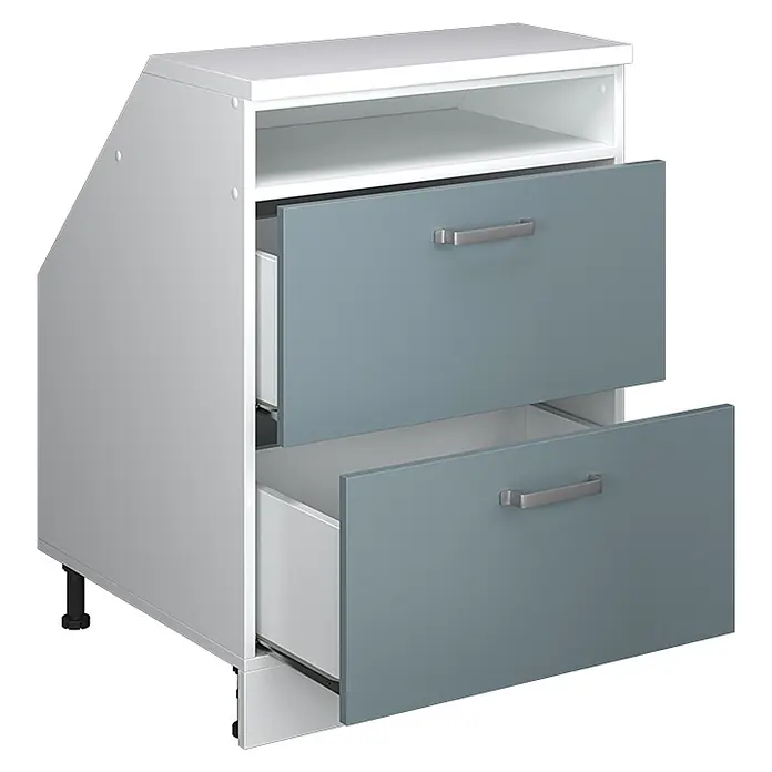 Küchenschrank für Dachschrägen R-Line 60 cm Blau-Grau Art.-Nr. 60036 - 