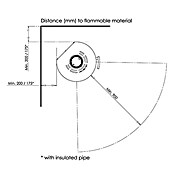 Aduro Kaminofen 9-1 (6 kW, Raumheizvermögen: 334 m³, Mit Holzfach, Schwarz)