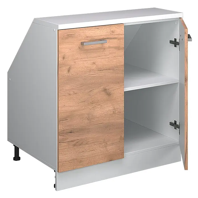 Küchenschrank für Dachschrägen R-Line 80 cm Goldkraft Eiche Art.-Nr. 60162 - 
