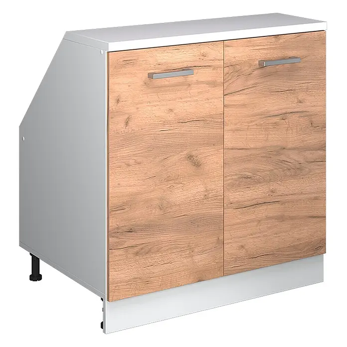 Küchenschrank für Dachschrägen R-Line 80 cm Goldkraft Eiche Art.-Nr. 60162 - 