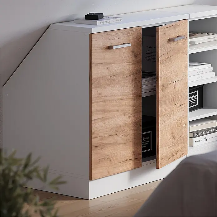 Küchenschrank für Dachschrägen R-Line 80 cm Goldkraft Eiche Art.-Nr. 60162 - 