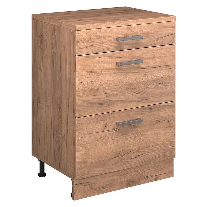 Küchenschrank für Dachschrägen R-Line 60 cm Goldkraft Eiche Art.-Nr. 61715 - 