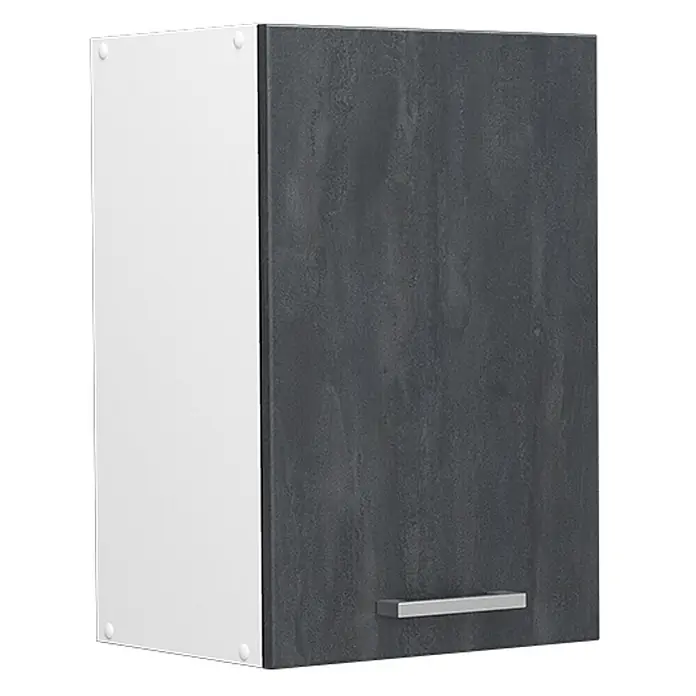 Küchenfront R-Line 39.6 cm Schwarz Beton Art.-Nr. 42819 - 