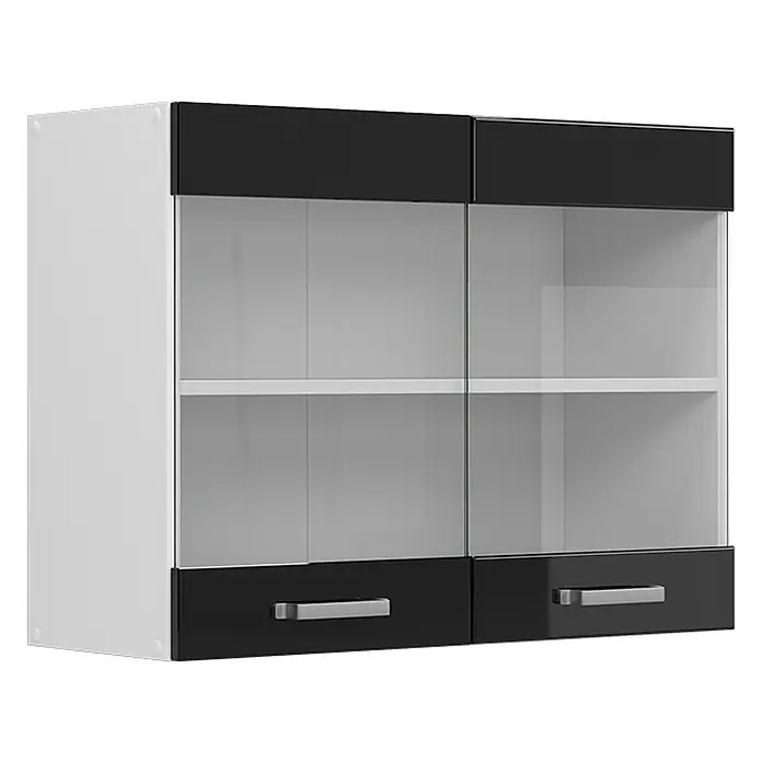 Küchenfront R-Line 79.2 cm Schwarz Hochglanz Art.-Nr. 40908 - 