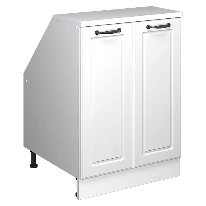 Küchenschrank für Dachschrägen R-Line 60 cm Weiß Landhaus Art.-Nr. 60275 - 