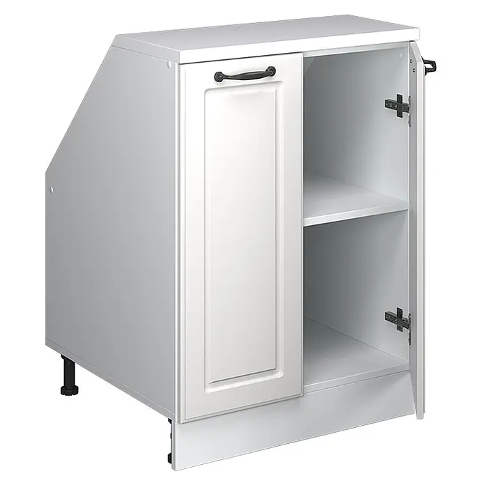 Küchenschrank für Dachschrägen R-Line 60 cm Weiß Landhaus Art.-Nr. 60275 - 