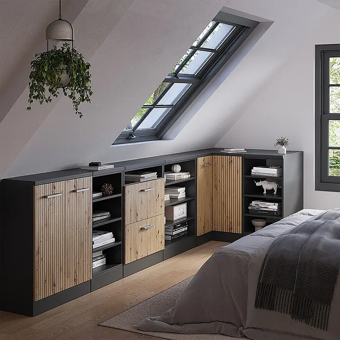 Küchenschrank für Dachschrägen R-Line 75.6 cm Artisan-Eiche Art.-Nr. 60240 - 