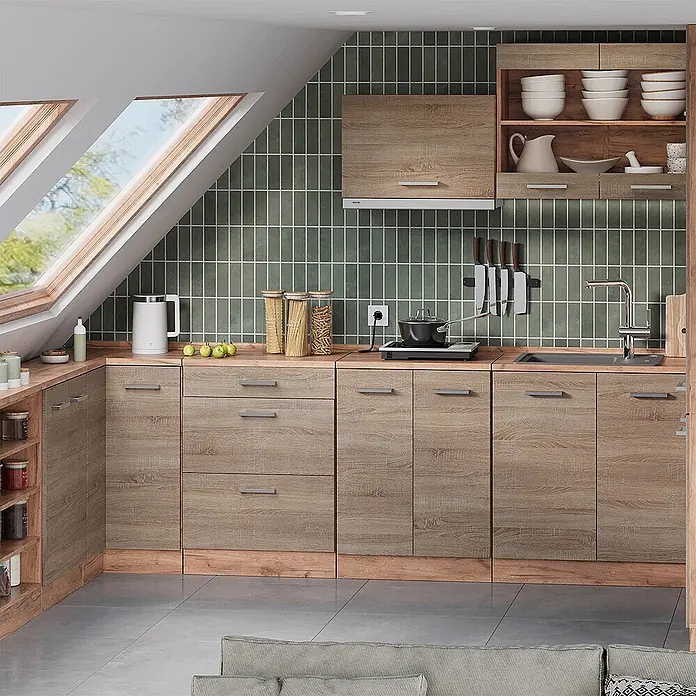 Küchenschrank für Dachschrägen R-Line 80 cm Sonoma Art.-Nr. 61810 - 