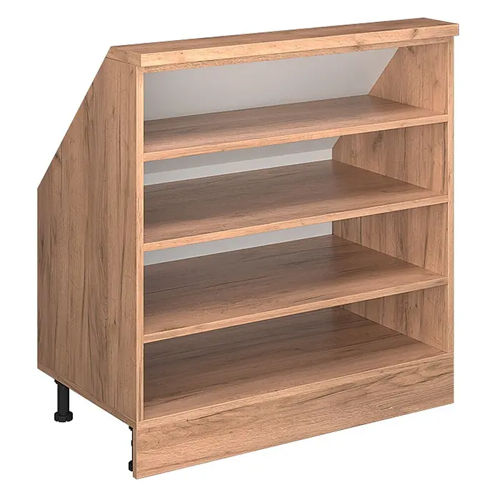 Küchenschrank für Dachschrägen R-Line 80 cm Goldkraft Eiche Art.-Nr. 60687 - 