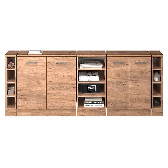 Küchenschrank für Dachschrägen R-Line 210 cm Goldkraft Eiche Art.-Nr. 60027 - 