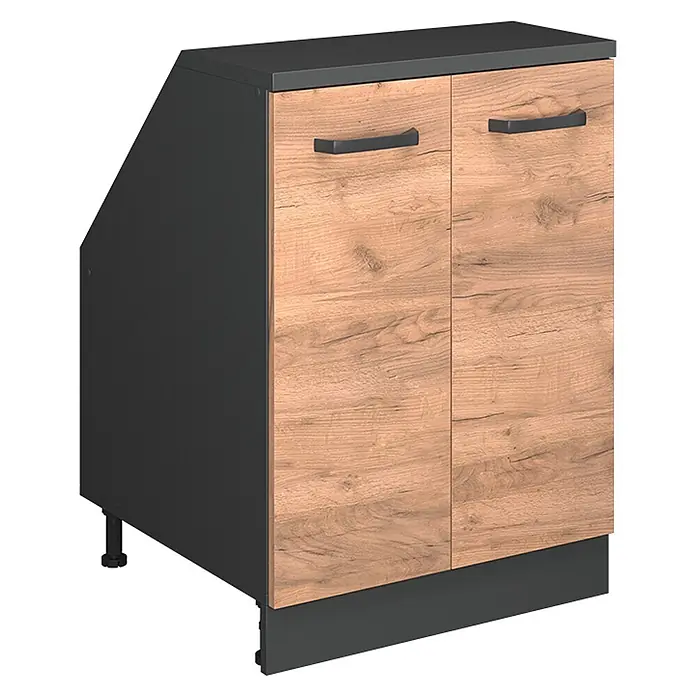 Küchenschrank für Dachschrägen R-Line 60 cm Goldkraft Eiche Art.-Nr. 59960 - 