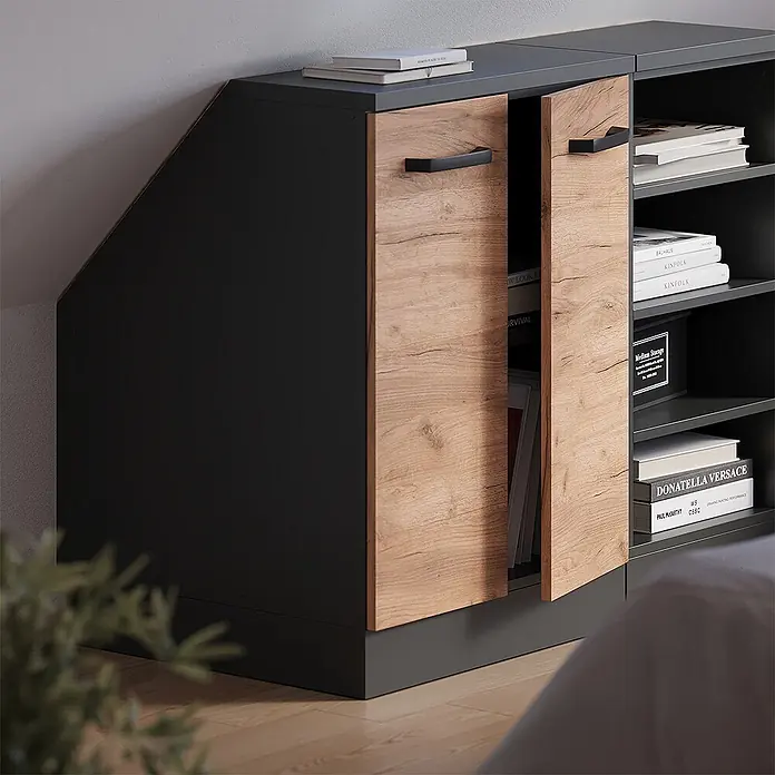 Küchenschrank für Dachschrägen R-Line 60 cm Goldkraft Eiche Art.-Nr. 59960 - 