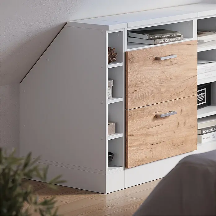 Küchenschrank für Dachschrägen R-Line 15 cm Weiß Art.-Nr. 60288 - 