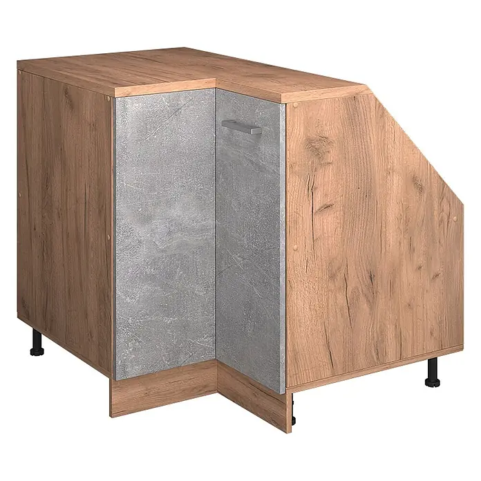 Küchenschrank für Dachschrägen R-Line 75.6 cm Beton Art.-Nr. 60009 - 