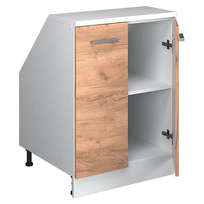 Küchenschrank für Dachschrägen R-Line 60 cm Goldkraft Eiche Art.-Nr. 60117 - 