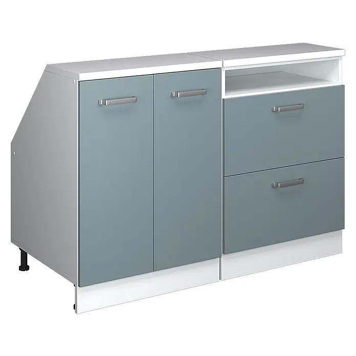 Küchenschrank für Dachschrägen R-Line 120 cm Blau-Grau Art.-Nr. 60134 - 