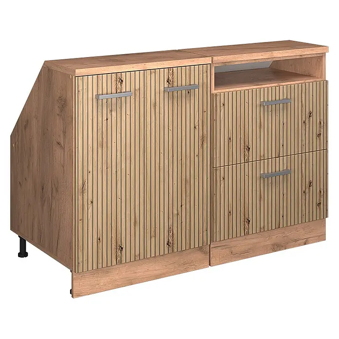 Küchenschrank für Dachschrägen R-Line 120 cm Artisan-Eiche Art.-Nr. 60367 - 