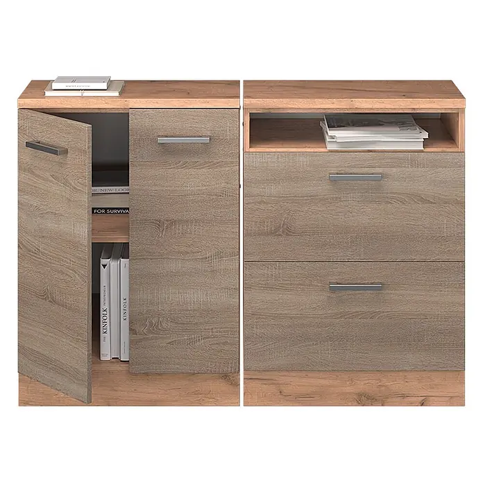 Küchenschrank für Dachschrägen R-Line 120 cm Sonoma Art.-Nr. 60482 - 