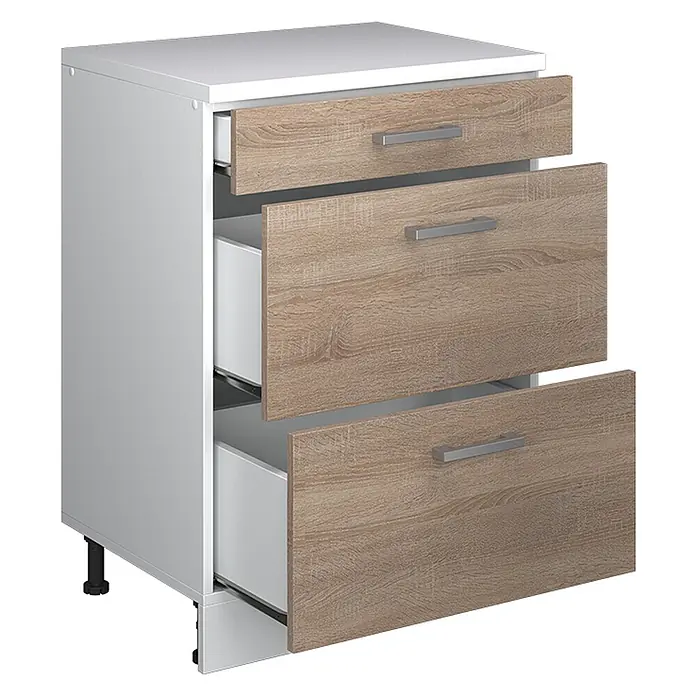 Küchenschrank für Dachschrägen R-Line 60 cm Sonoma Art.-Nr. 61735 - 