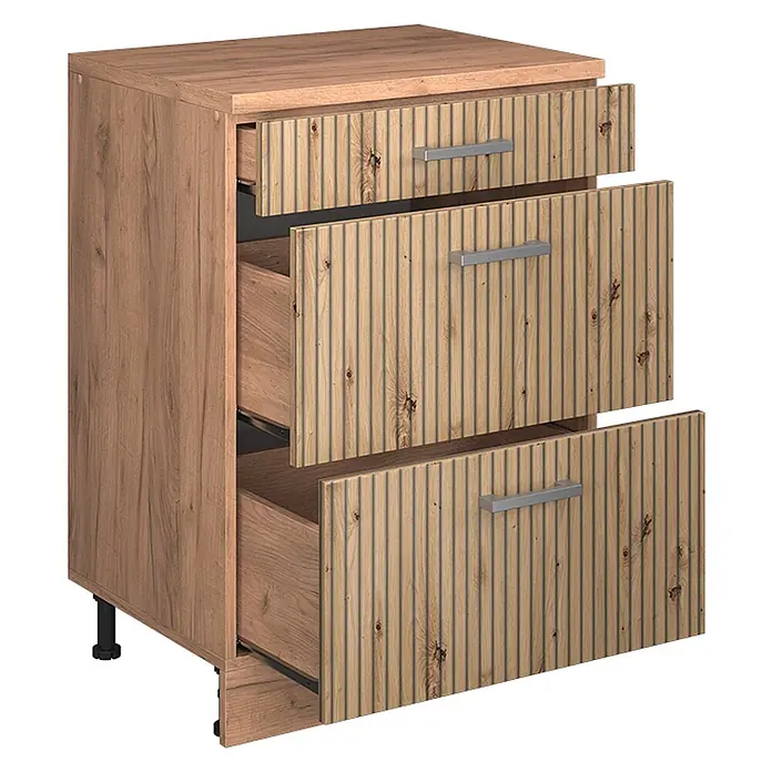 Küchenschrank für Dachschrägen R-Line 60 cm Artisan-Eiche Art.-Nr. 61712 - 