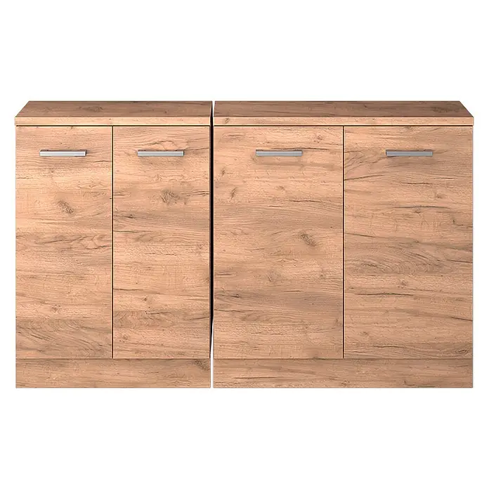 Küchenschrank für Dachschrägen R-Line 140 cm Goldkraft Eiche Art.-Nr. 60137 - 