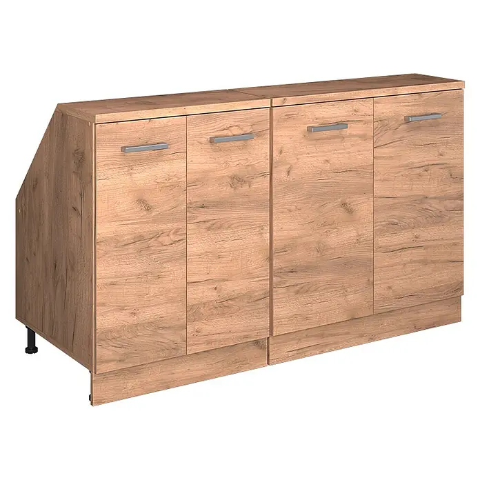 Küchenschrank für Dachschrägen R-Line 140 cm Goldkraft Eiche Art.-Nr. 60137 - 