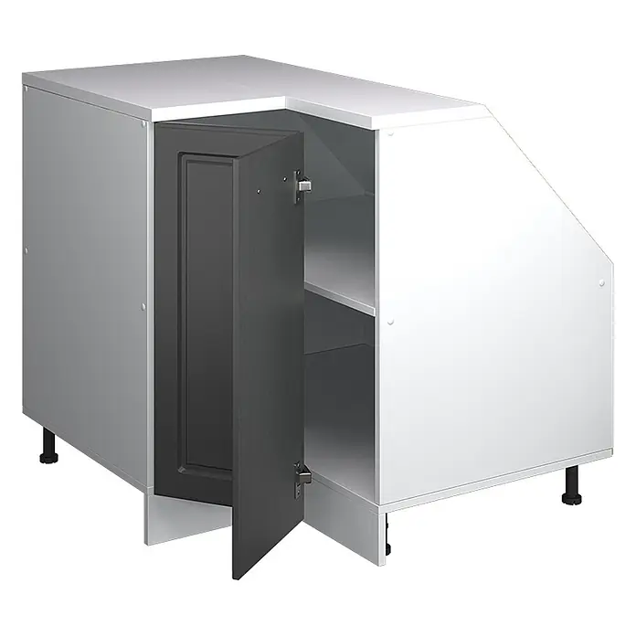 Vicco Eck-Küchenschrank für Dachschrägen R-Line Anthrazit Landhaus 75.6 cm - 