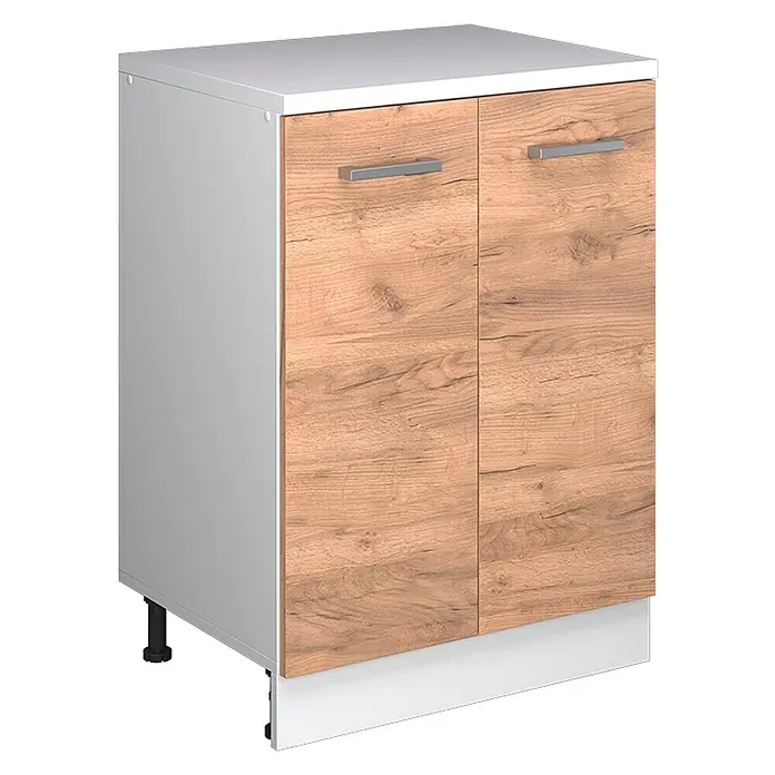 Küchenschrank für Dachschrägen R-Line 60 cm Goldkraft Eiche Art.-Nr. 61775 - 