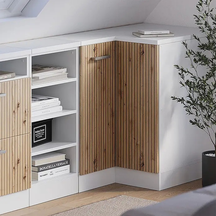 Küchenschrank für Dachschrägen R-Line 75.6 cm Artisan-Eiche Art.-Nr. 60089 - 