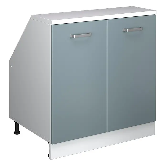 Küchenschrank für Dachschrägen R-Line 80 cm Blau-Grau Art.-Nr. 60434 - 