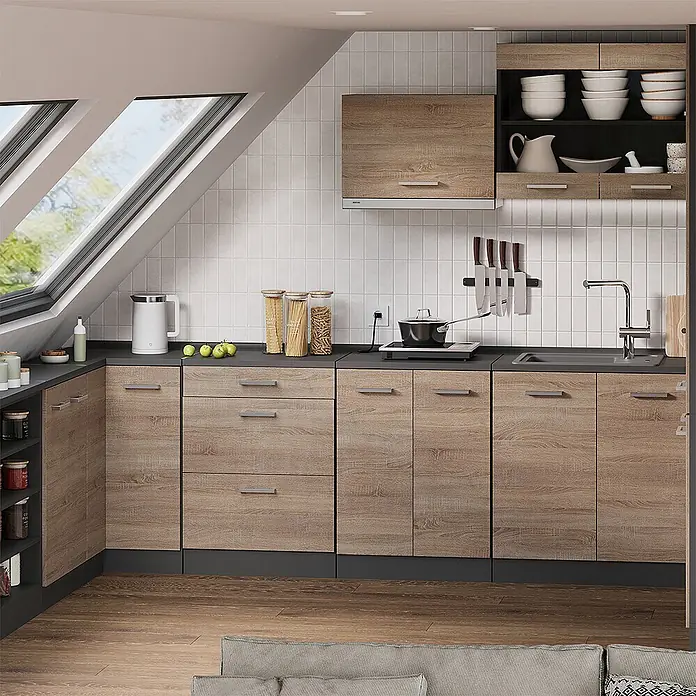 Küchenschrank für Dachschrägen R-Line 60 cm Sonoma Art.-Nr. 61705 - 